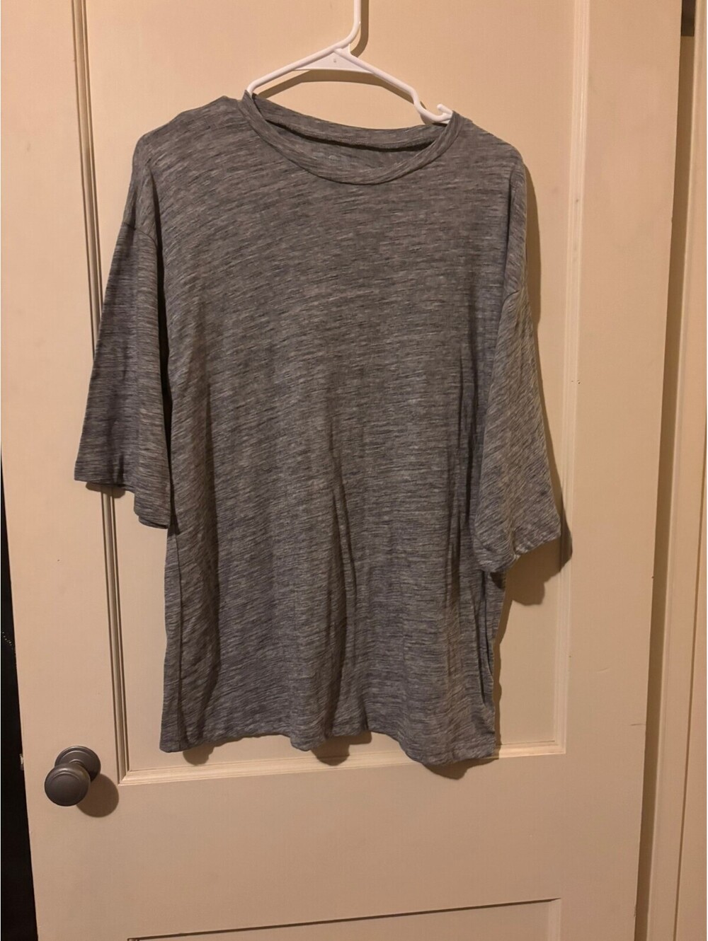 Eddie Bauer Gray short sleeve knit top Medium